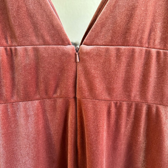 Jenny Yoo Bridesmaid Mari Dress in Velvet English Rose - Picture 7 of 9